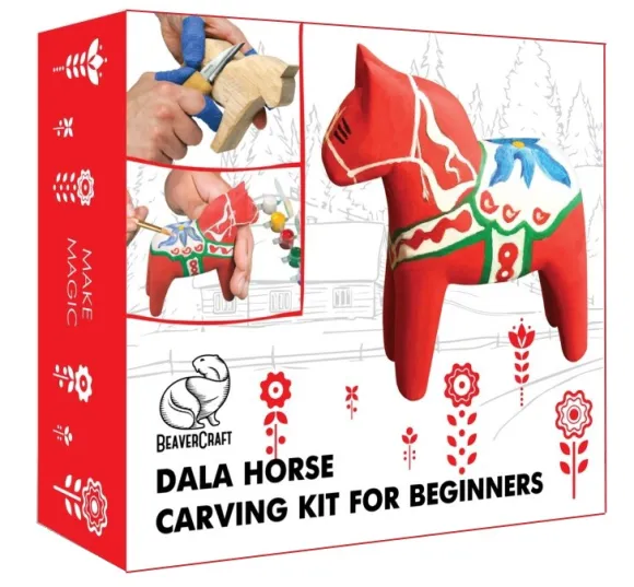 BeaverCraft Schnitzset Dala Horse