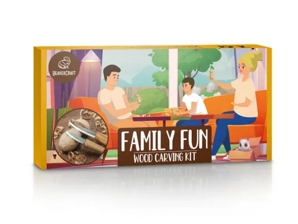 BeaverCraft Schnitzset Family