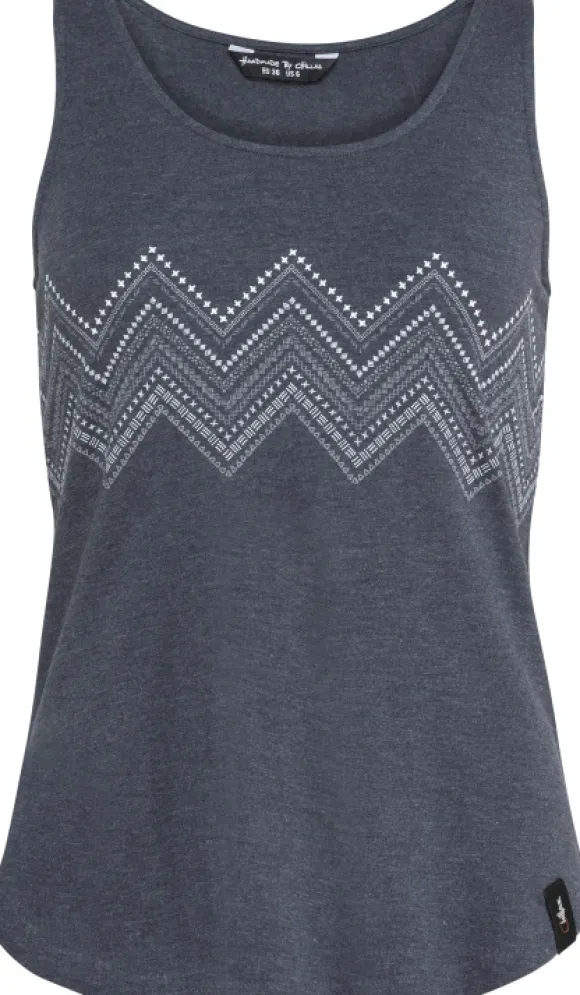 Chillaz Kauai Zigzag Ornament Top Women