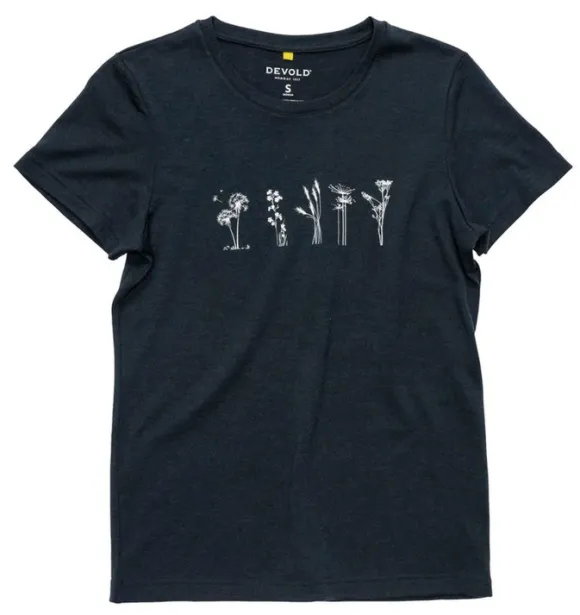 Devold Classic Flowers Tee Wmn
