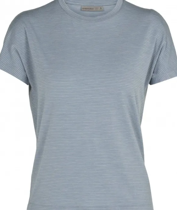 Icebreaker Utility Explore SS Crewe Stripe Women