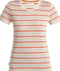 Icebreaker Wave SS Tee Stripe Women