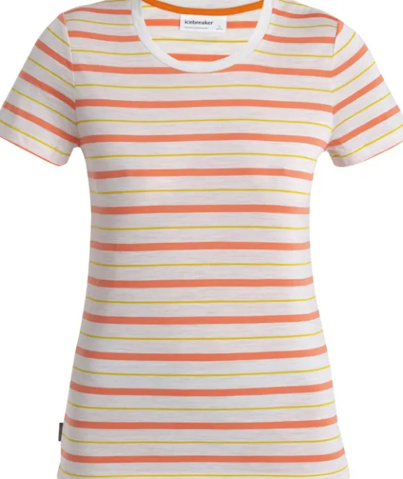 Icebreaker Wave SS Tee Stripe Women