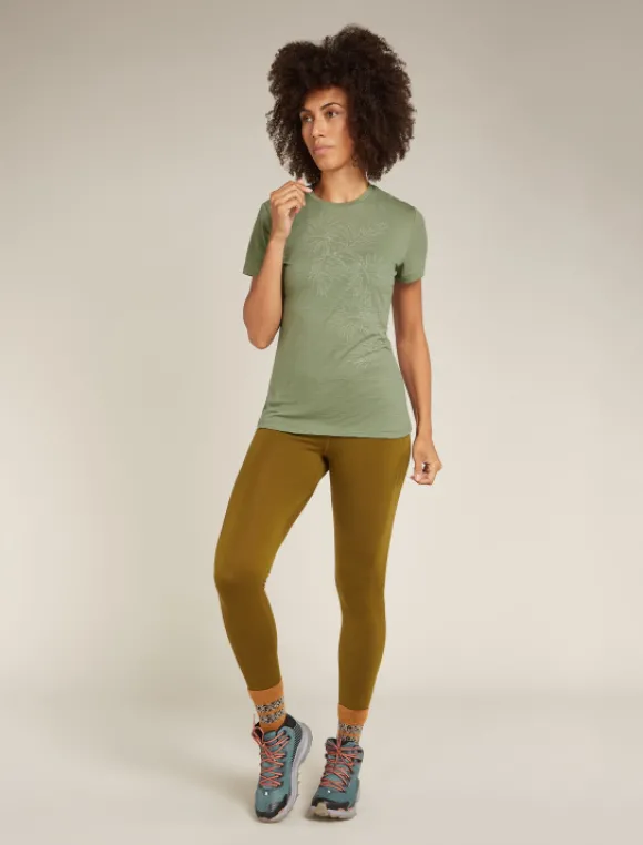 Icebreaker Women Tech Lite SS Tee Winter Floral