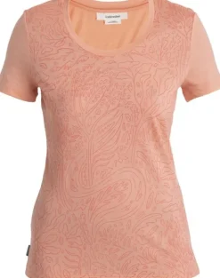 Icebreaker Womens Tech Lite III SS Scoop Tee Through Woods