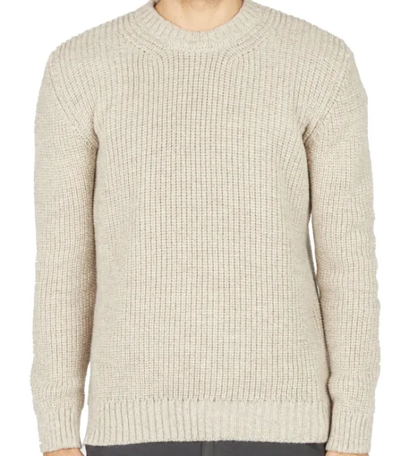IrelandsEye Crosshaven Ribbed Crew Neck Sweater Men