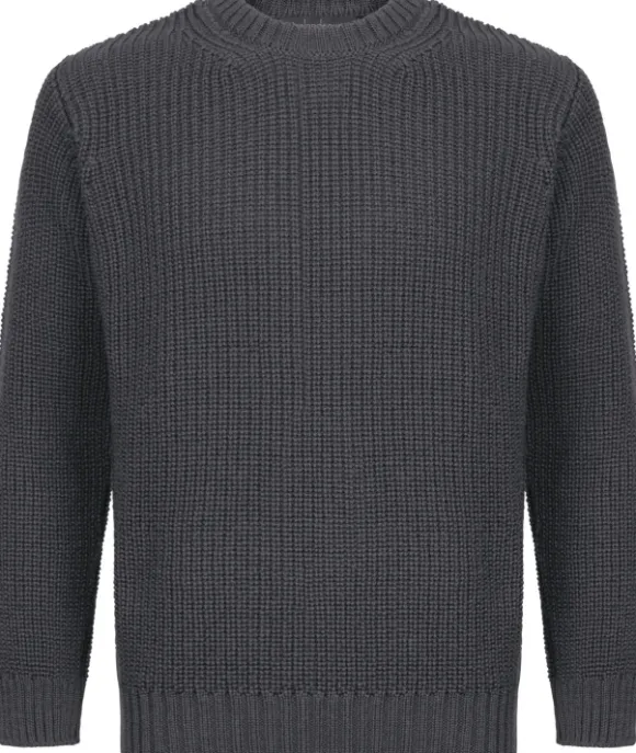 IrelandsEye Crosshaven Ribbed Crew Neck Sweater Men