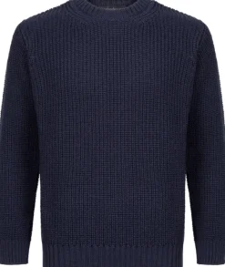 IrelandsEye Crosshaven Ribbed Crew Neck Sweater Men