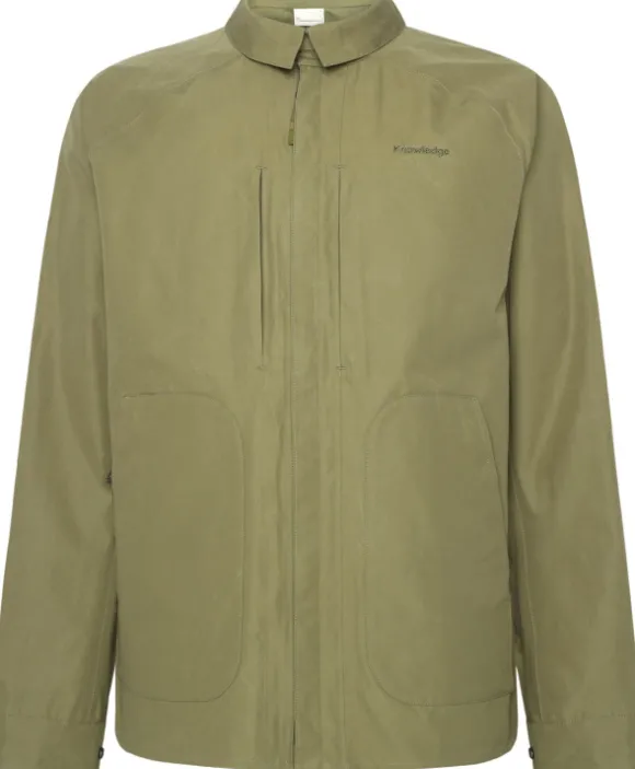 KnowledgeCotton Apparel Vent Canvas Overshirt
