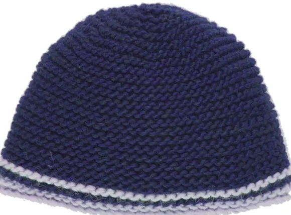 Leuchtfeuer Strickmütze Alpaka mit 2 Streifen