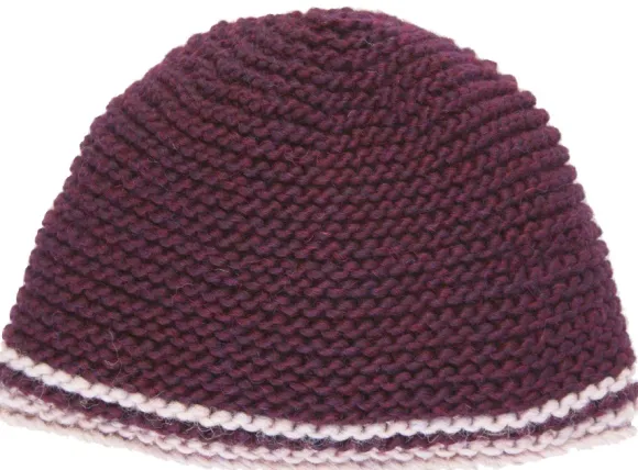 Leuchtfeuer Strickmütze Alpaka mit 2 Streifen