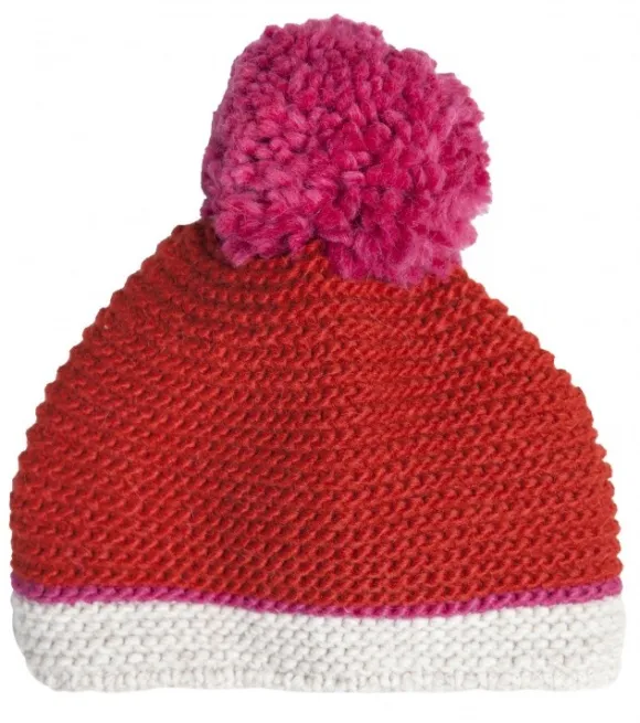 Leuchtfeuer Strickmütze Alpaka mit Bommel