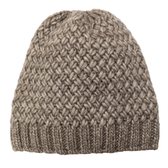 Leuchtfeuer Strickmütze Alpaka mit Stirnband