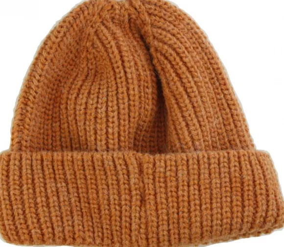 Leuchtfeuer Strickmütze Alpaka mit Umschlag