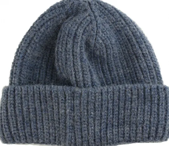 Leuchtfeuer Strickmütze Alpaka mit Umschlag