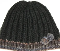 Leuchtfeuer Strickm&uuml;tze mit 2 Pompons