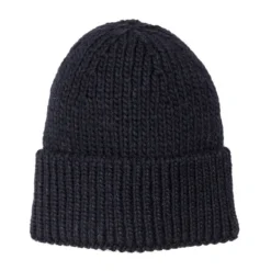 Leuchtfeuer Strickmütze mit Umschlag mit Alpaka Uni