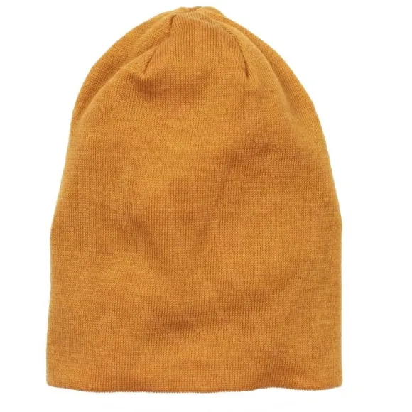 Leuchtfeuer Strickmütze Merino Uni Lang