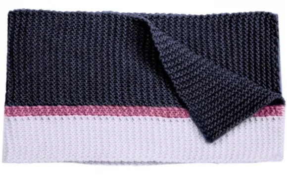 Leuchtfeuer Strickschal Alpaka Streifen