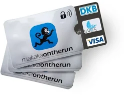 MakakaOnTheRun RFID Kartenschutzhülle 3er-Pack