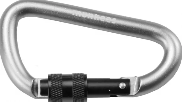 Munkees D-Form Karabiner Schraub 8x80mm