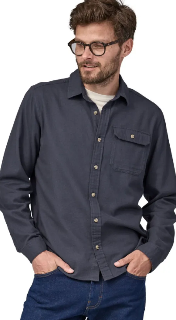Patagonia Mens LS Cotton in Conversion LW Fjord Flannel Shirt