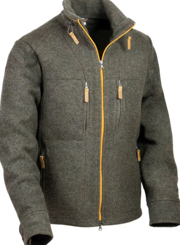 Steinkauz Lodenfleecejacke Kragenhuber