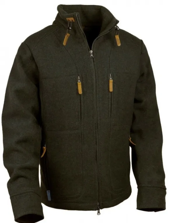 Steinkauz Lodenfleecejacke Kragenhuber