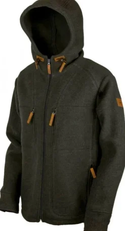 Steinkauz Lodenfleecejacke Kapuzenhuber