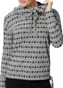 Super.Natural Womens Funnel Hoody Printed