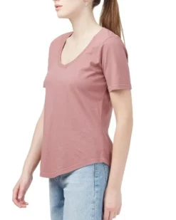 Tentree Womens Natural Dye V-Neck T-Shirt