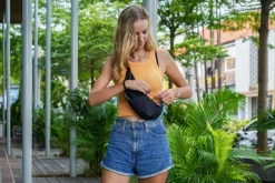 Ticket to the Moon Sling Bag Upcycled